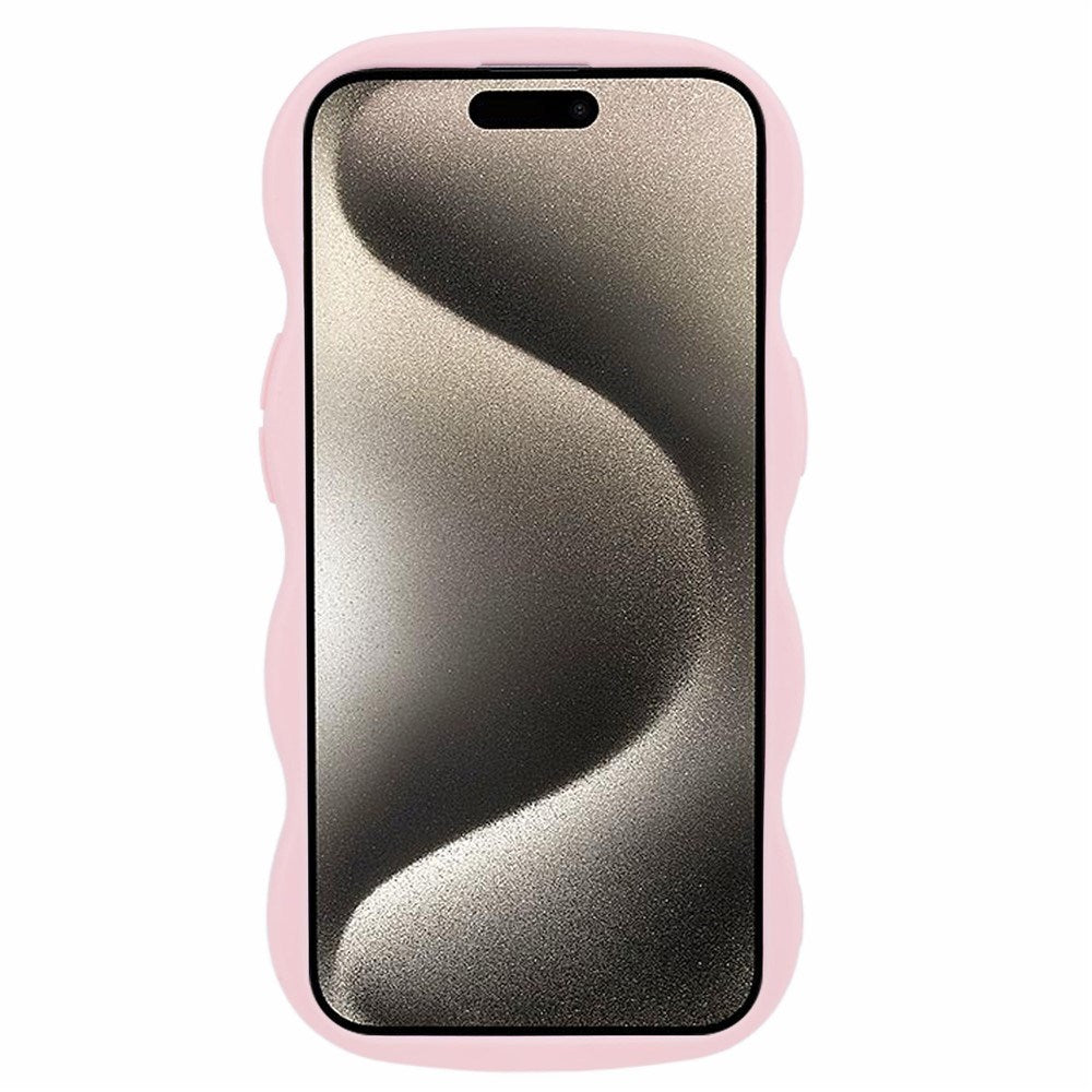 iPhone 13 EIDERWOOD Flexible Plastic Wavy Case - Light Pink