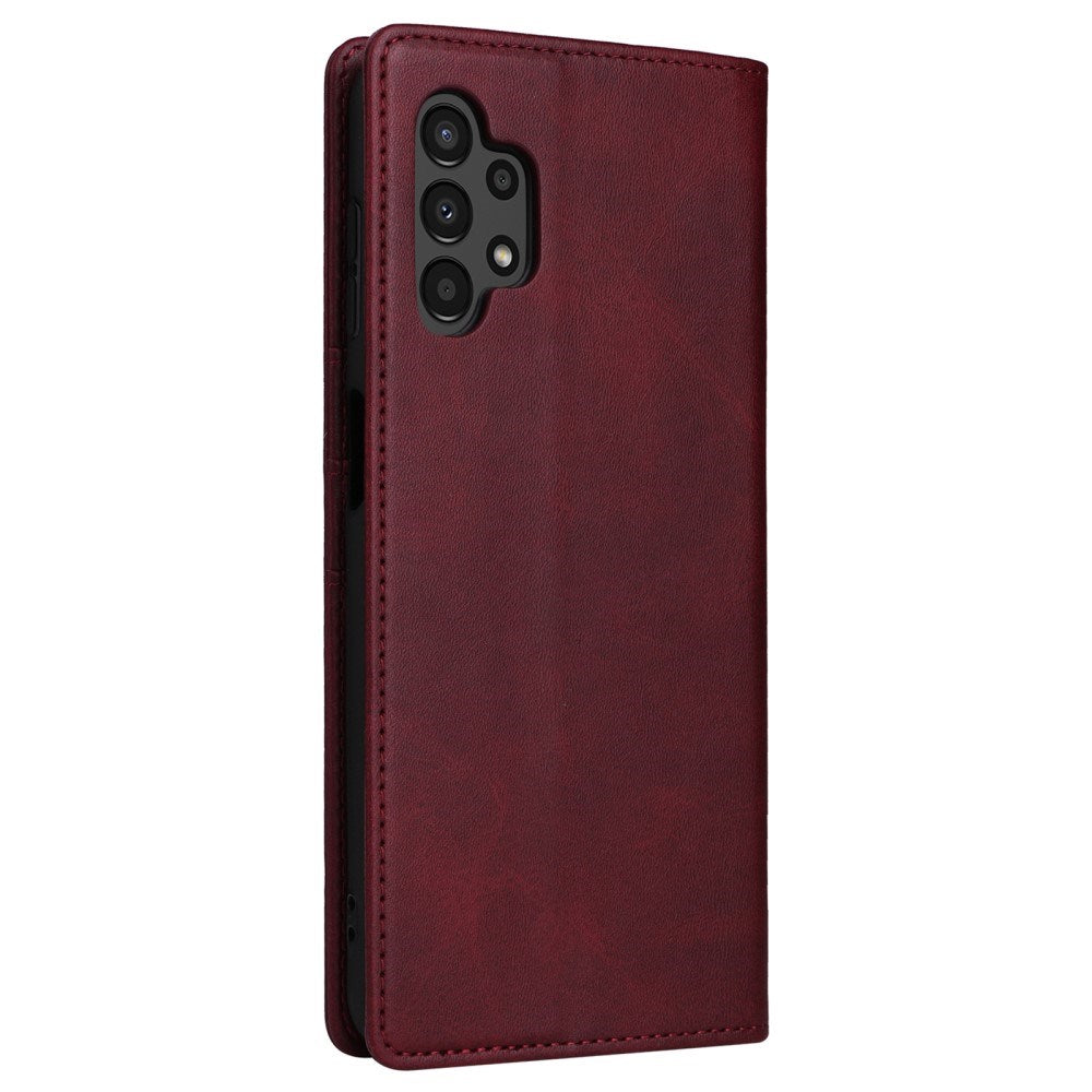 EIDERWOOD Samsung Galaxy A13 (4G/5G) / A04s / M13 Faux Leather Flip Case with Cardholder & Stand Function - Red