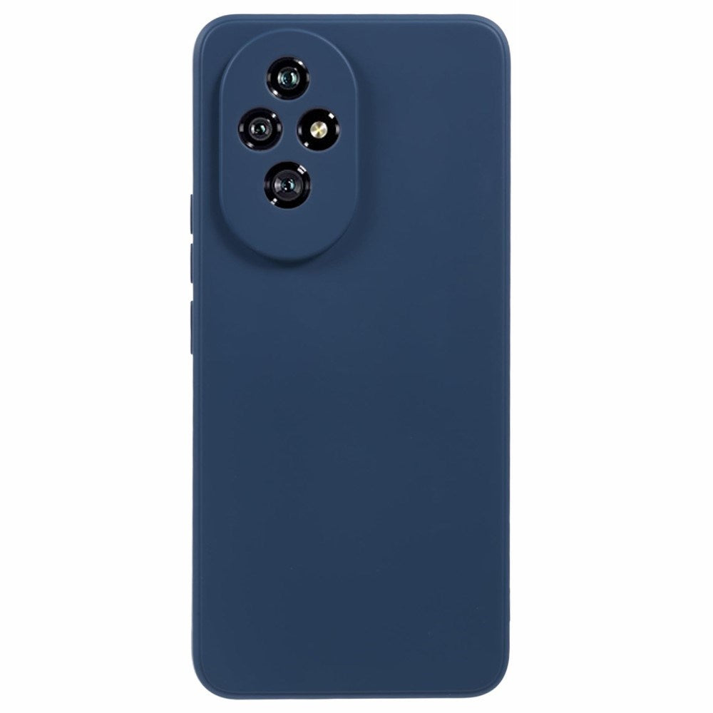 EIDERWOOD Honor 200 5G Case – Flexible Plastic Cover with Fiber Lining and Precise Lens Cutout - Dark Blue
