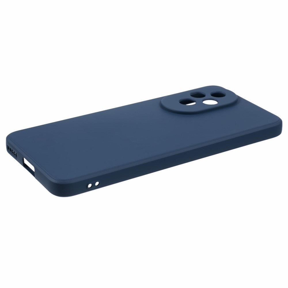 EIDERWOOD Honor 200 5G Case – Flexible Plastic Cover with Fiber Lining and Precise Lens Cutout - Dark Blue