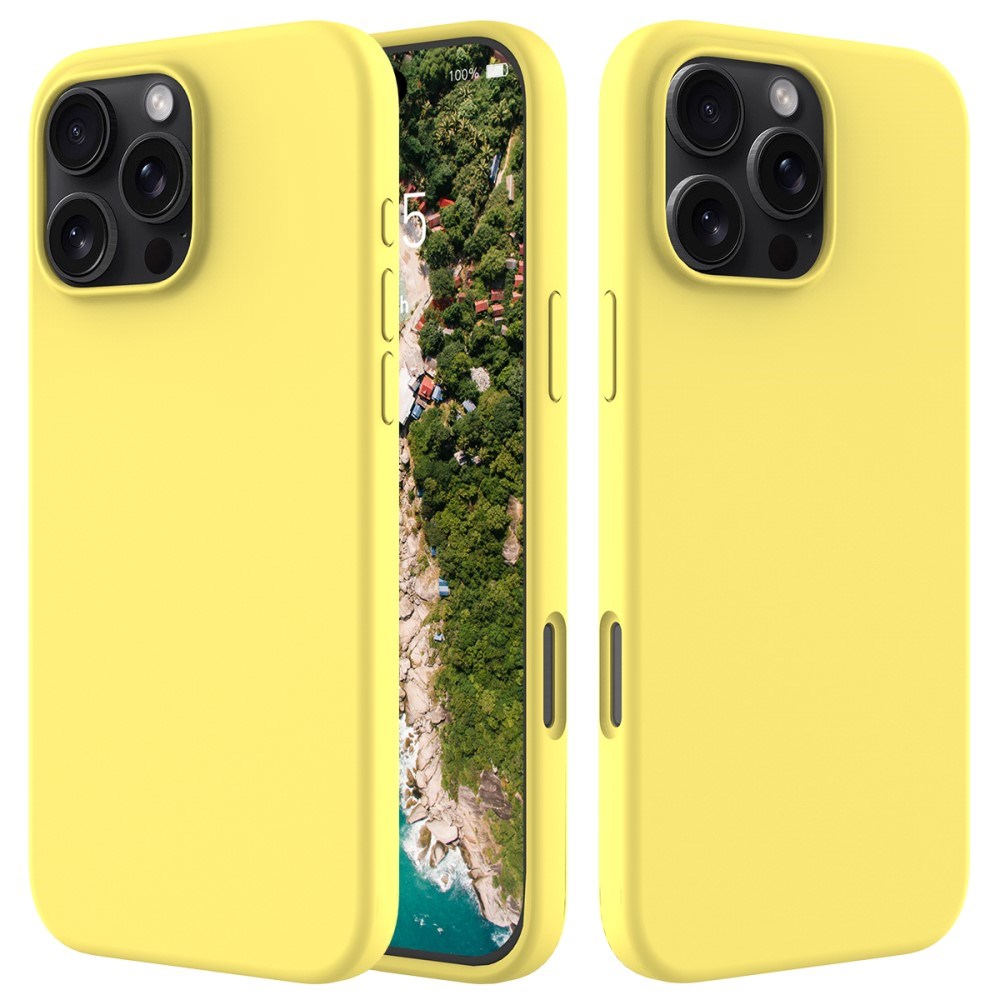 EIDERWOOD iPhone 16 Pro Max Lined Silicone Case - Yellow