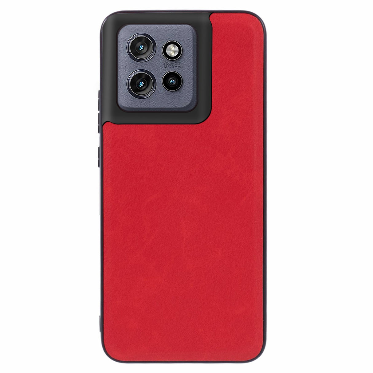 EIDERWOOD Motorola Edge 50 Neo Faux Leather Back Case - Red