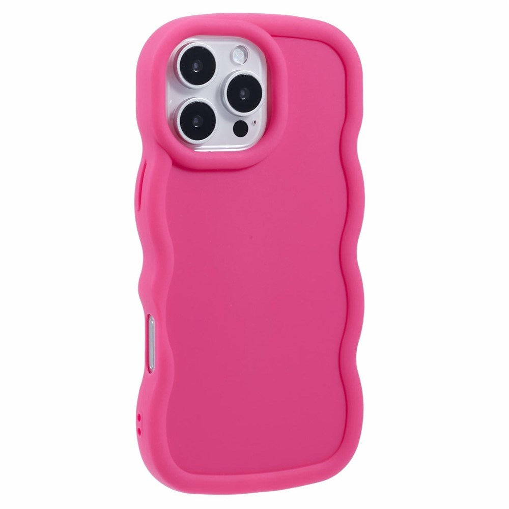 iPhone 16 Pro EIDERWOOD Flexible Plastic Wavy Case - Pink
