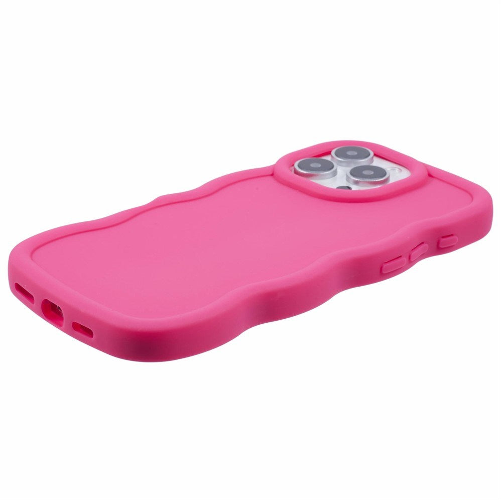 iPhone 16 Pro EIDERWOOD Flexible Plastic Wavy Case - Pink
