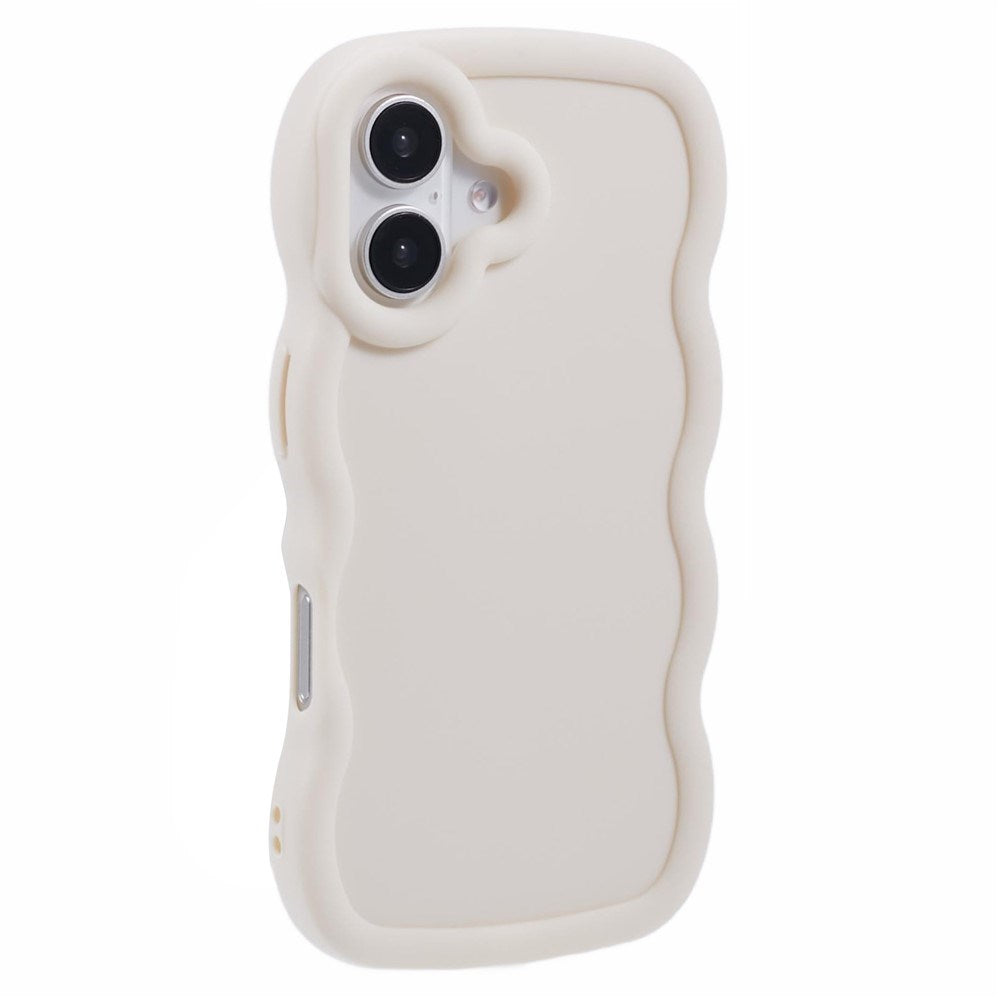 iPhone 16 EIDERWOOD Flexible Plastic Wavy Case - White