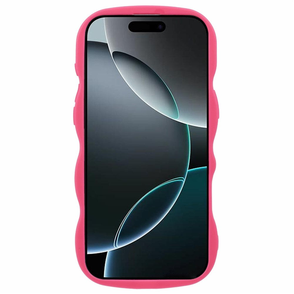 iPhone 16 Pro Max EIDERWOOD Flexible Plastic Wavy Case - Pink