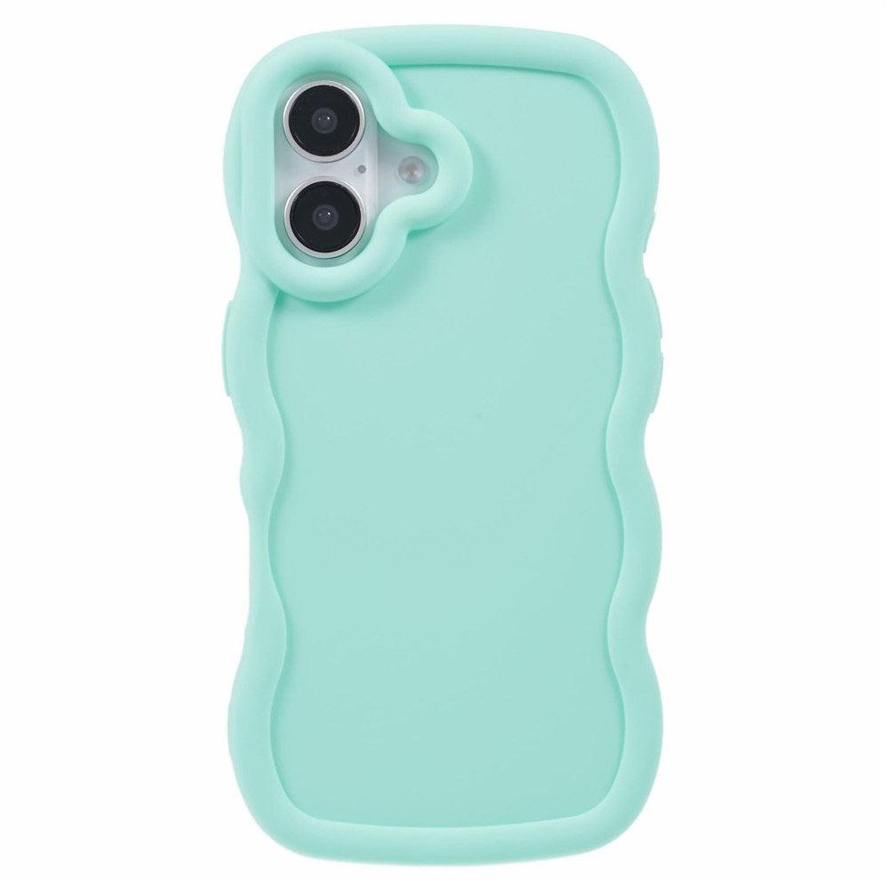 iPhone 16 Plus EIDERWOOD Flexible Plastic Wavy Case - Blue
