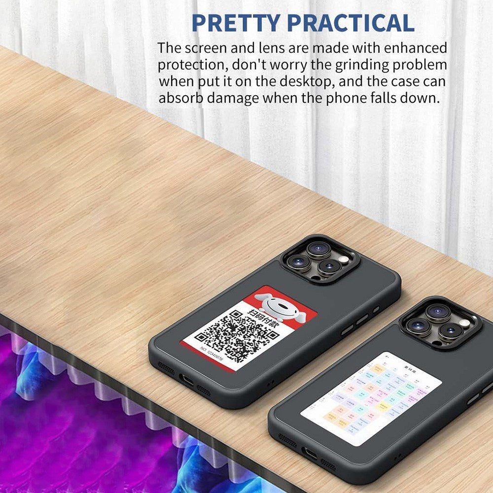 iPhone 16 Pro E-Ink Case - Switchable Design - Black