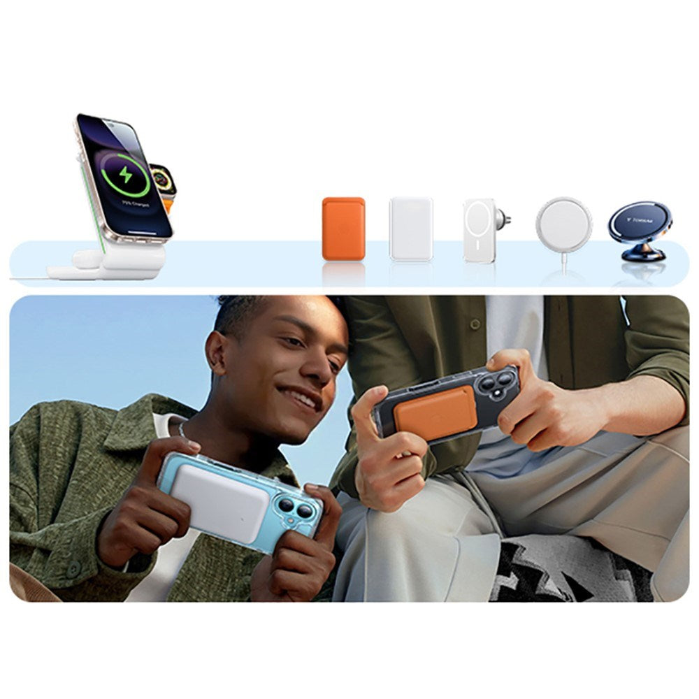 TORRAS iPhone 16 Flexible Plastic Case - MagSafe Compatible - Transparent