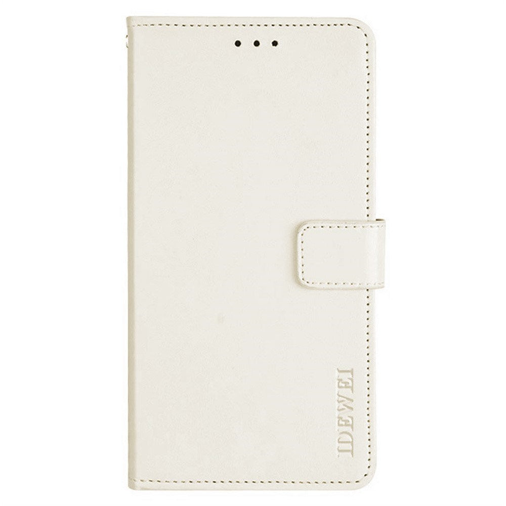 EIDERWOOD iPhone 16 Plus Faux Leather Flip Case with Wallet & Stand Function - White