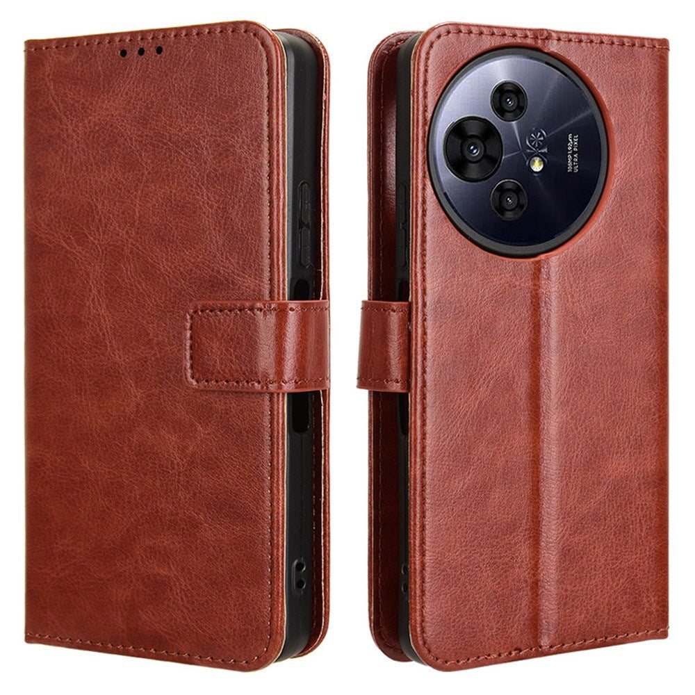 EIDERWOOD TCL 50 Pro Nxtpaper (5G) Leather Flip Case with Stand & Wallet - Brown