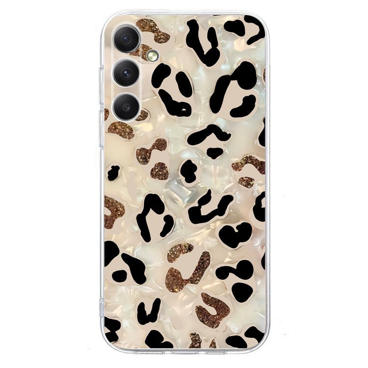 EIDERWOOD Samsung Galaxy S25 FE Flexible Plastic Case with Motif - Leopard