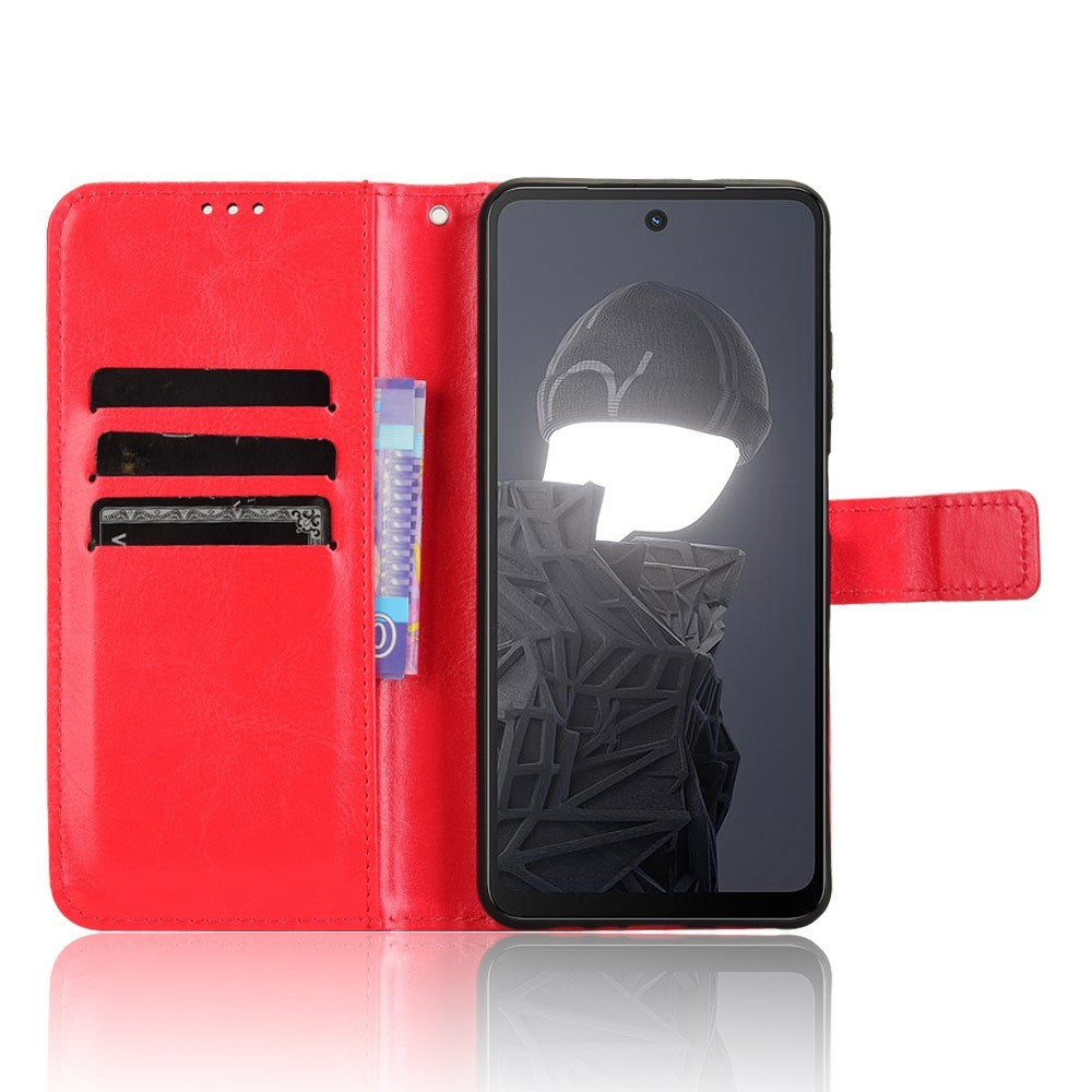 EIDERWOOD HMD Fusion / Fusion X1 Faux Leather Flip Case with Strap - Red