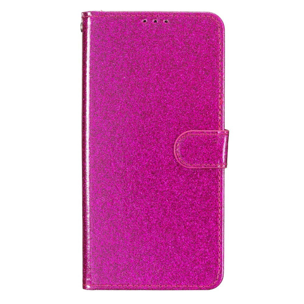 EIDERWOOD Samsung Galaxy A36 (5G) Leather Flip Case with Wallet & Strap - Glitter - Pink