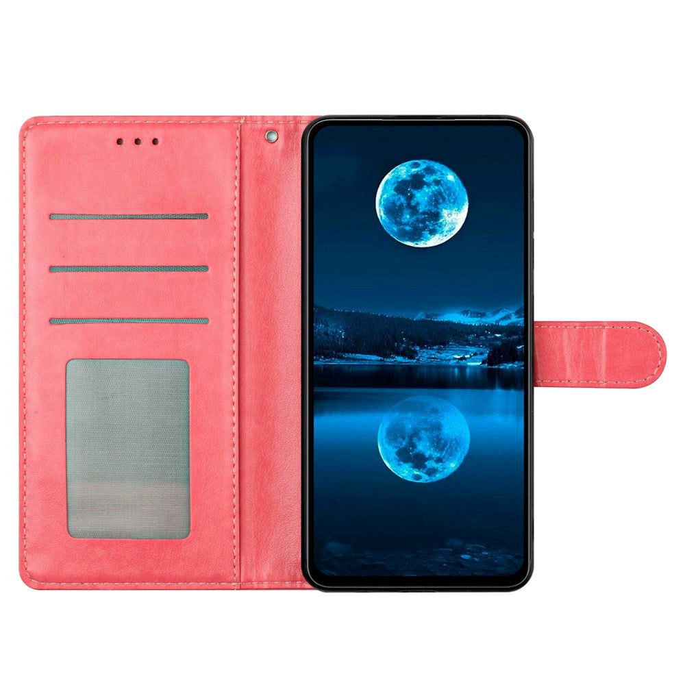 EIDERWOOD Xiaomi Redmi Note 14 Pro (5G) / Poco X7 Faux Leather Flip Case with Strap - Pink