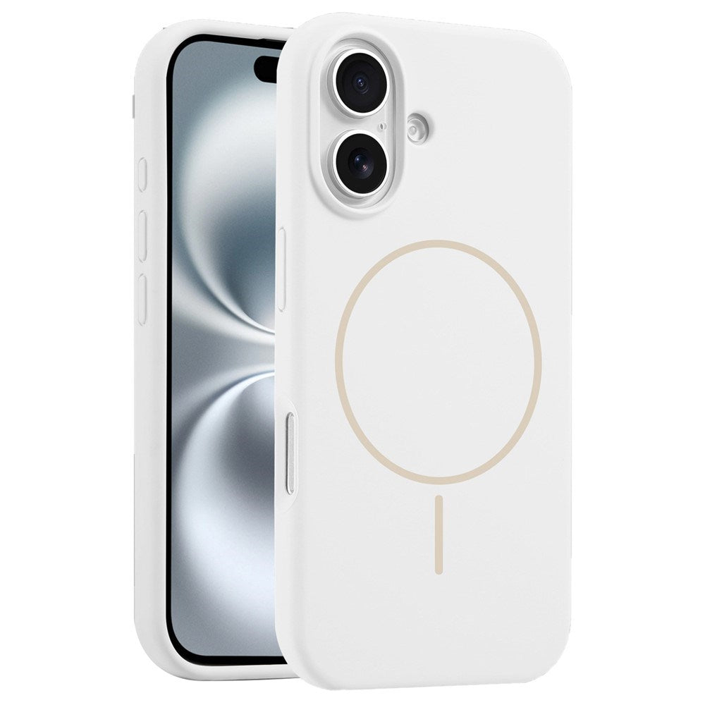 EIDERWOOD iPhone 16 Plus Silicone Case - MagSafe Compatible - White