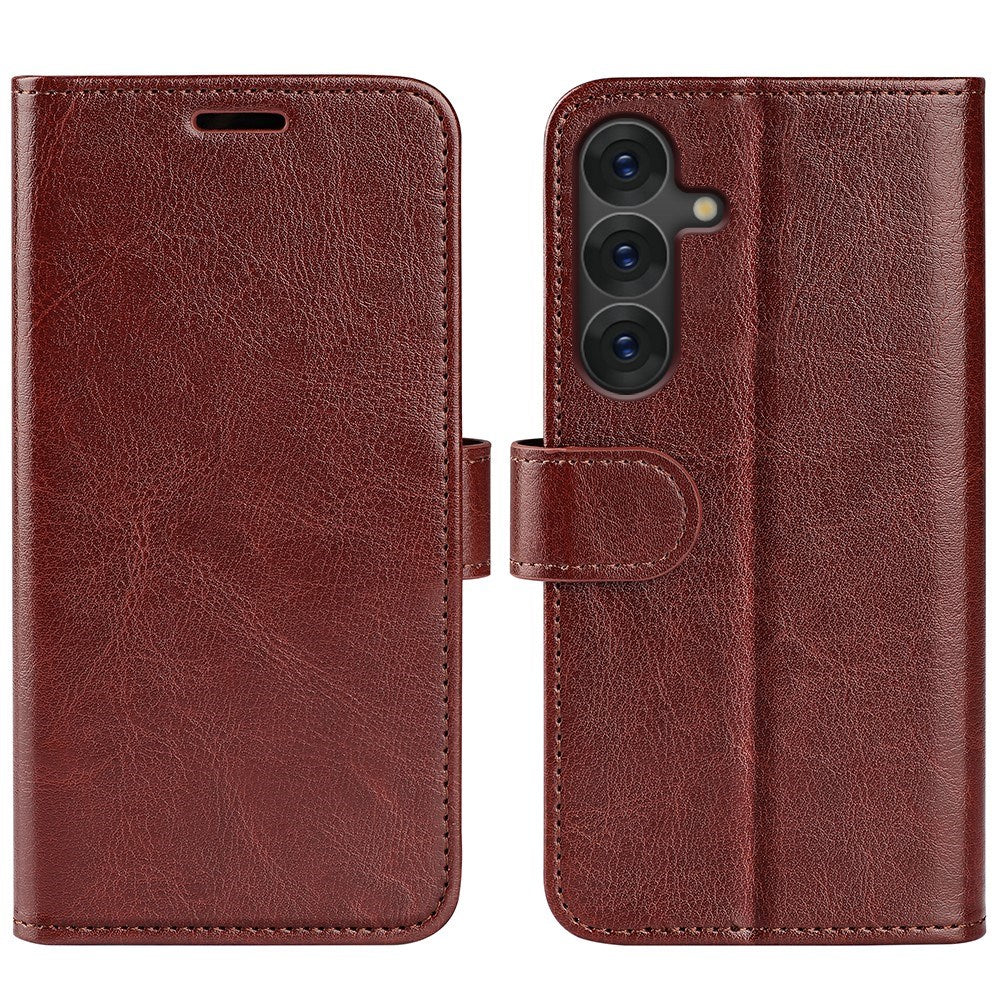 EIDERWOOD Samsung Galaxy S25+ (Plus) Faux Leather Flip Case with Cardholder & Stand Function - Brown