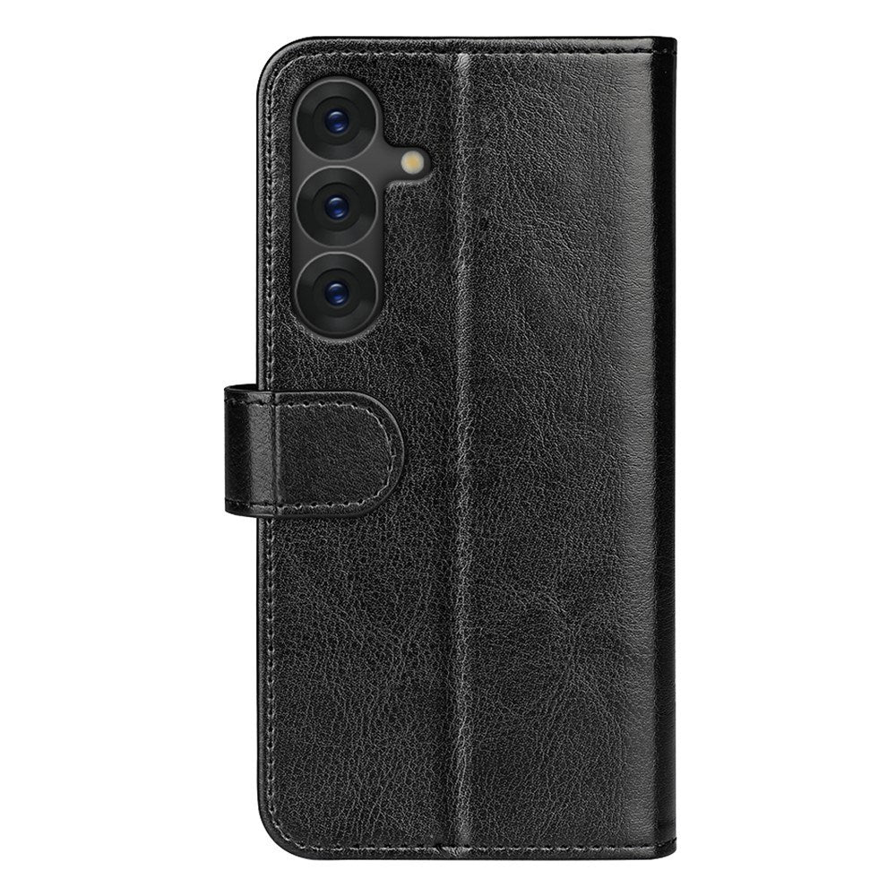 EIDERWOOD Samsung Galaxy S25 Faux Leather Flip Case with Cardholder & Stand Function - Black