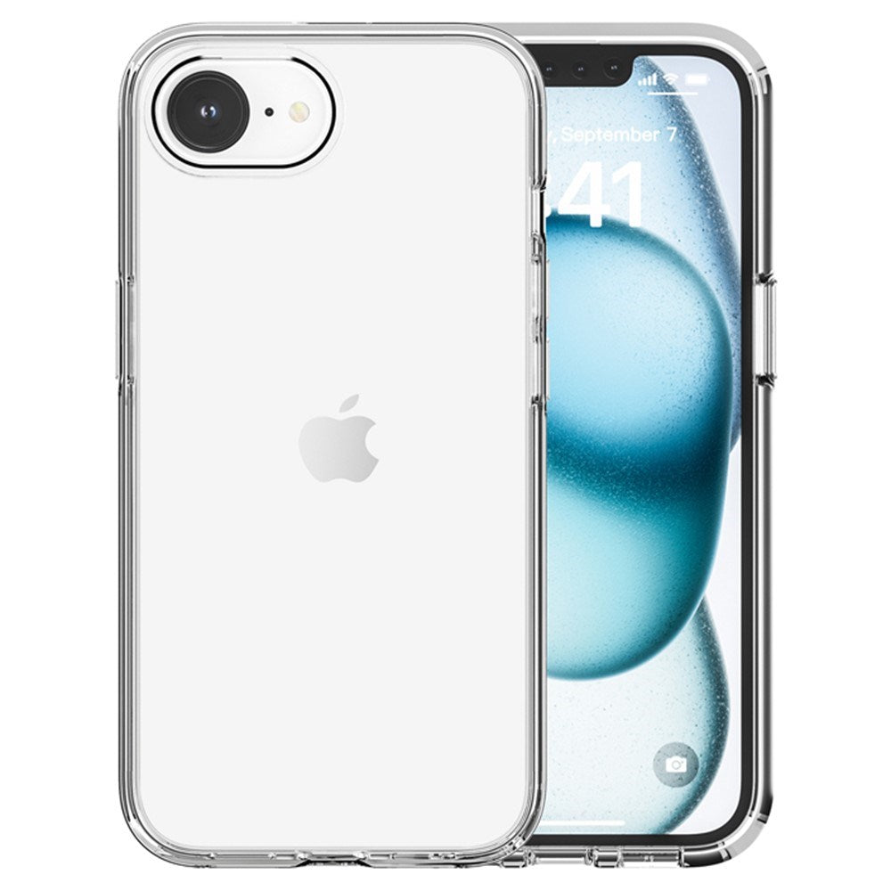 EIDERWOOD iPhone 16e Hybrid Plastic Case with Reinforced Corners - Transparent
