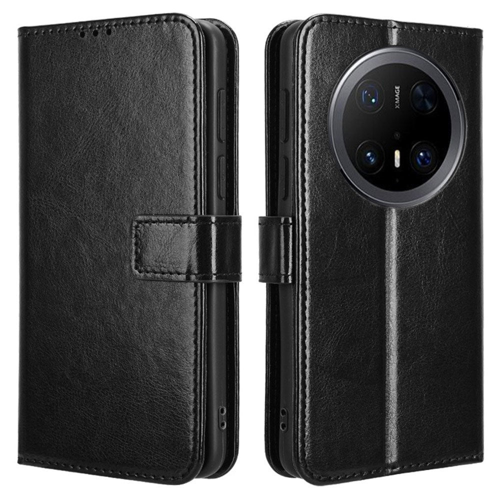 EIDERWOOD Huawei Mate 70 Pro+ / 70 Pro Faux Leather Flip Case with Strap - Black