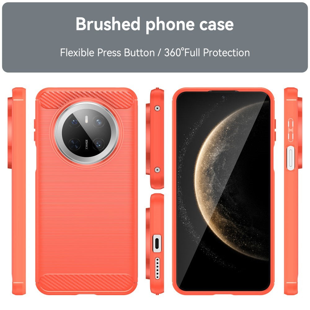 EIDERWOOD Huawei Mate 70 Brushed Carbon Case - Red