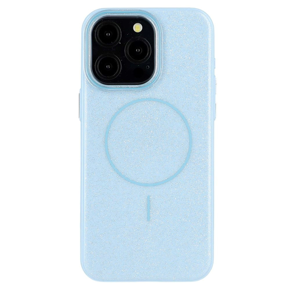 EIDERWOOD iPhone 15 Pro Plastic Glitter Case - MagSafe Compatible - Blue