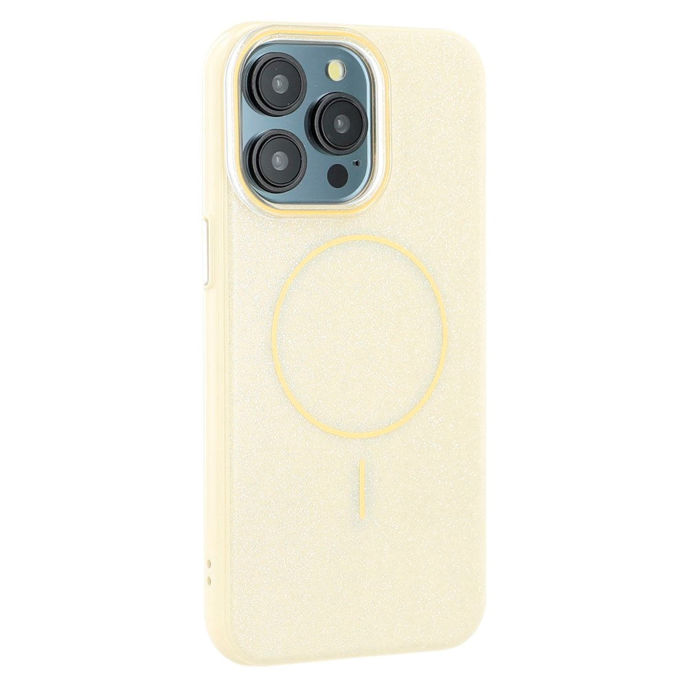 EIDERWOOD iPhone 15 Pro Plastic Glitter Case - MagSafe Compatible - Yellow