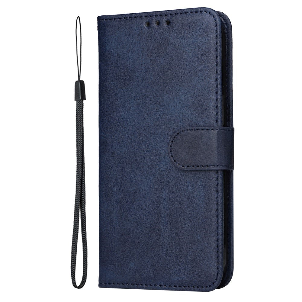 EIDERWOOD Realme 14X (5G) / C75 Faux Leather Flip Case with Strap - Blue