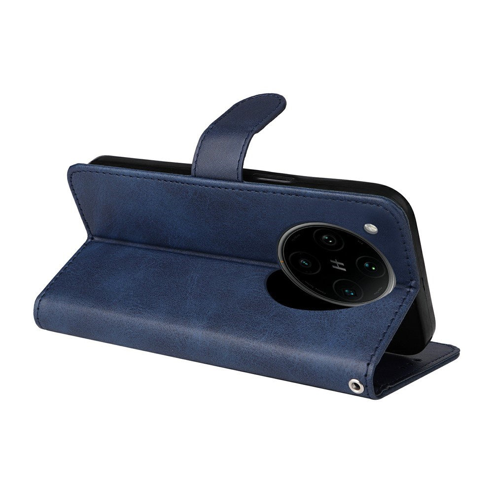 Motorola Edge 60 Neo / 50 Neo / ThinkPhone 25 EIDERWOOD Faux Leather Flip Case with Strap - Blue