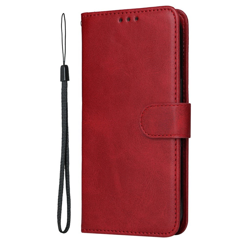 Motorola Edge 60 Neo / 50 Neo / ThinkPhone 25 EIDERWOOD Faux Leather Flip Case with Strap - Red