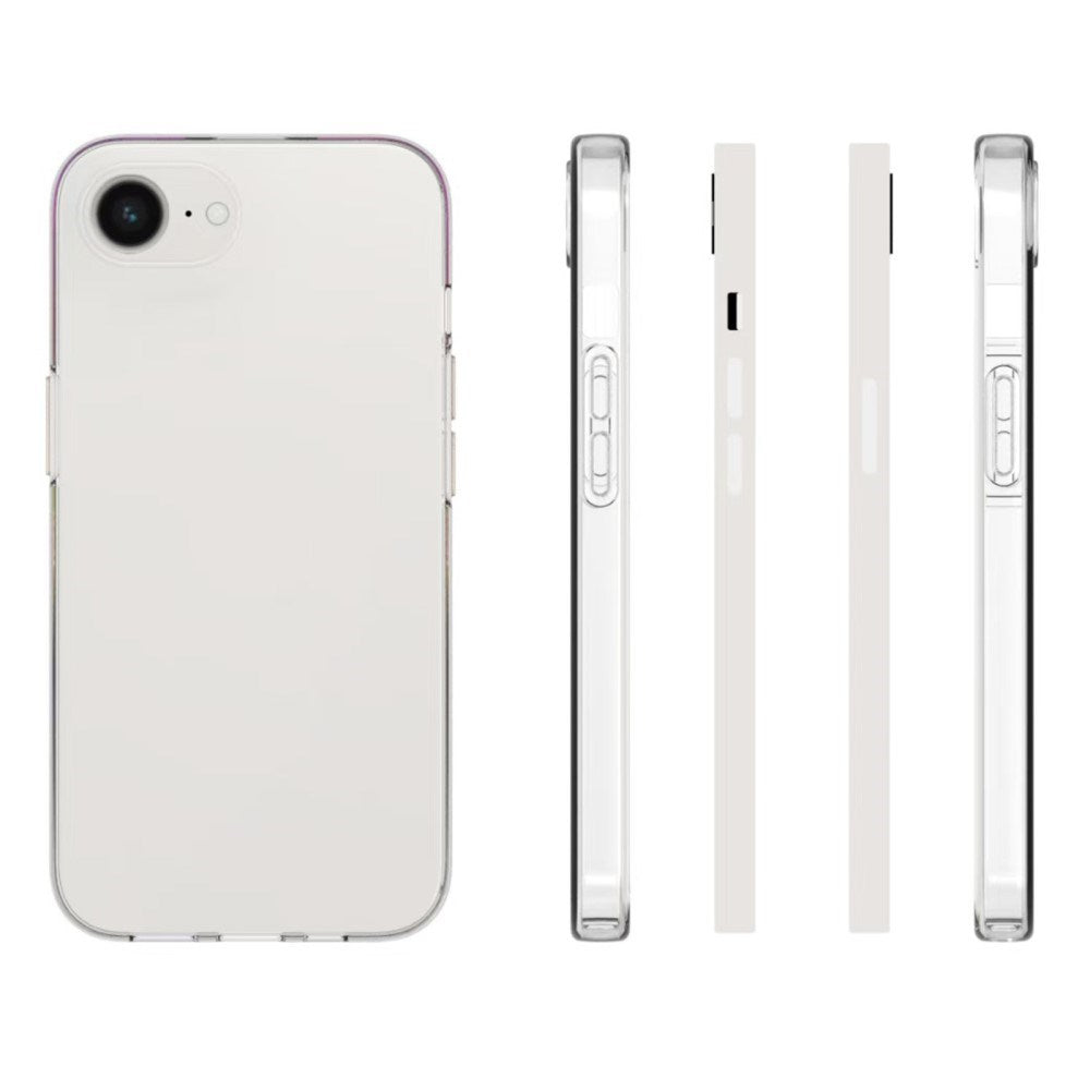 EIDERWOOD iPhone 16e Flexible Plastic Case with Screen Protection - Transparent