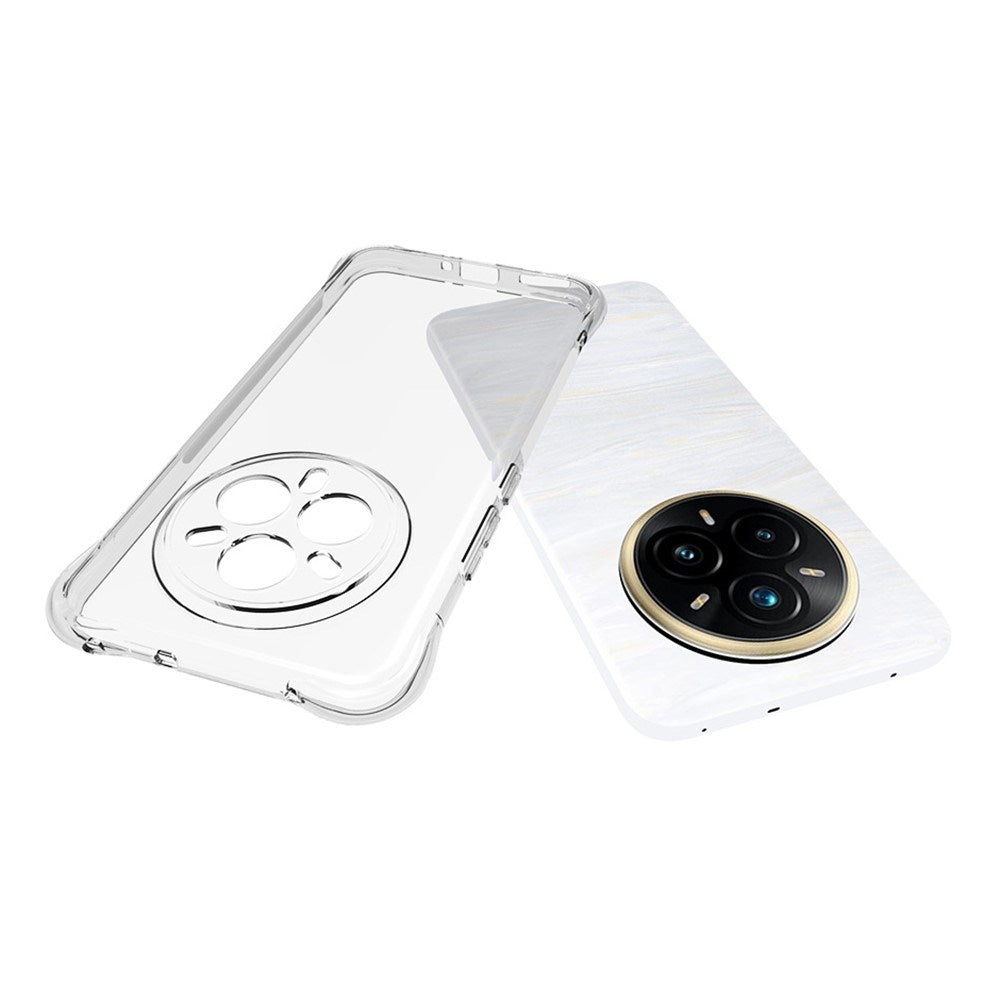 Realme 14 Pro+ (5G) EIDERWOOD Plastic Case with Shock Absorbing Corners - Transparent