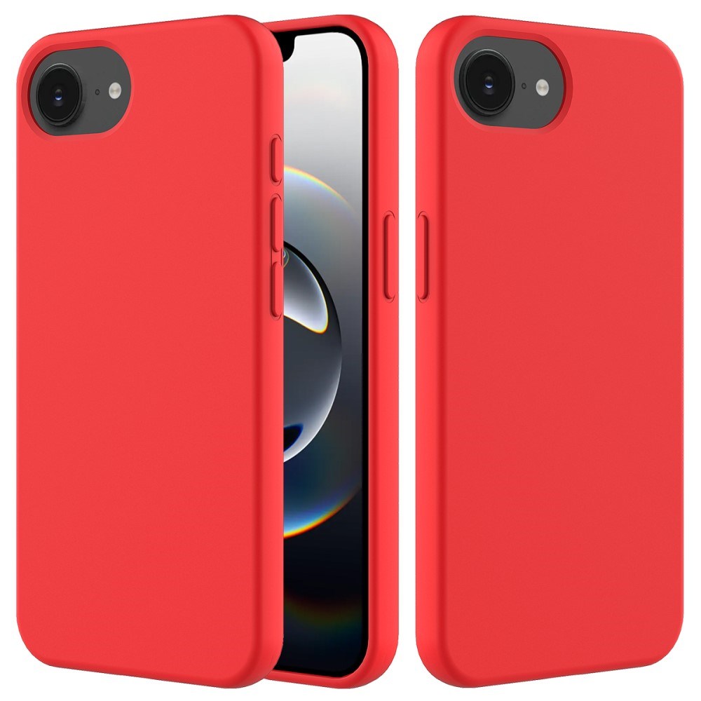 EIDERWOOD iPhone 16e Lined Silicone Case - Red