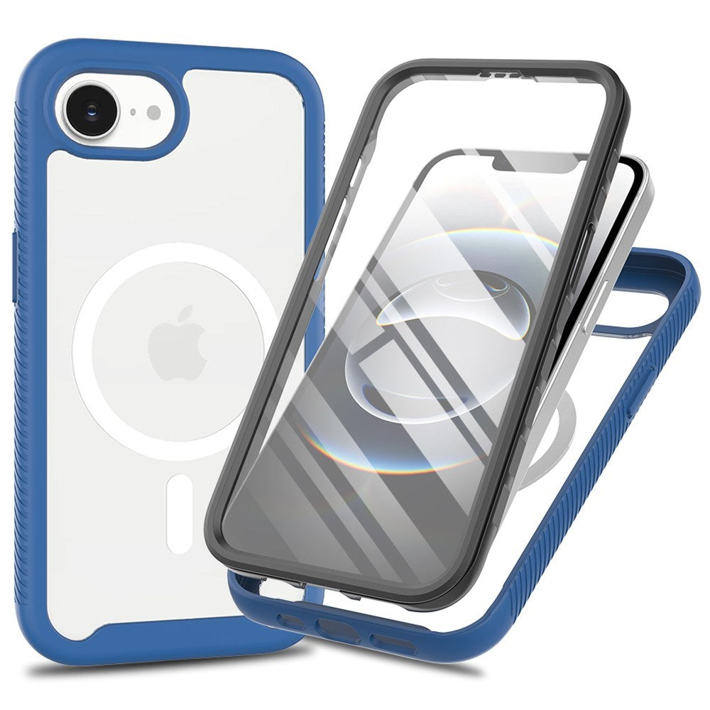 EIDERWOOD iPhone 16e 2-in-1 Case with Built-in Screen Protector - Dark Blue