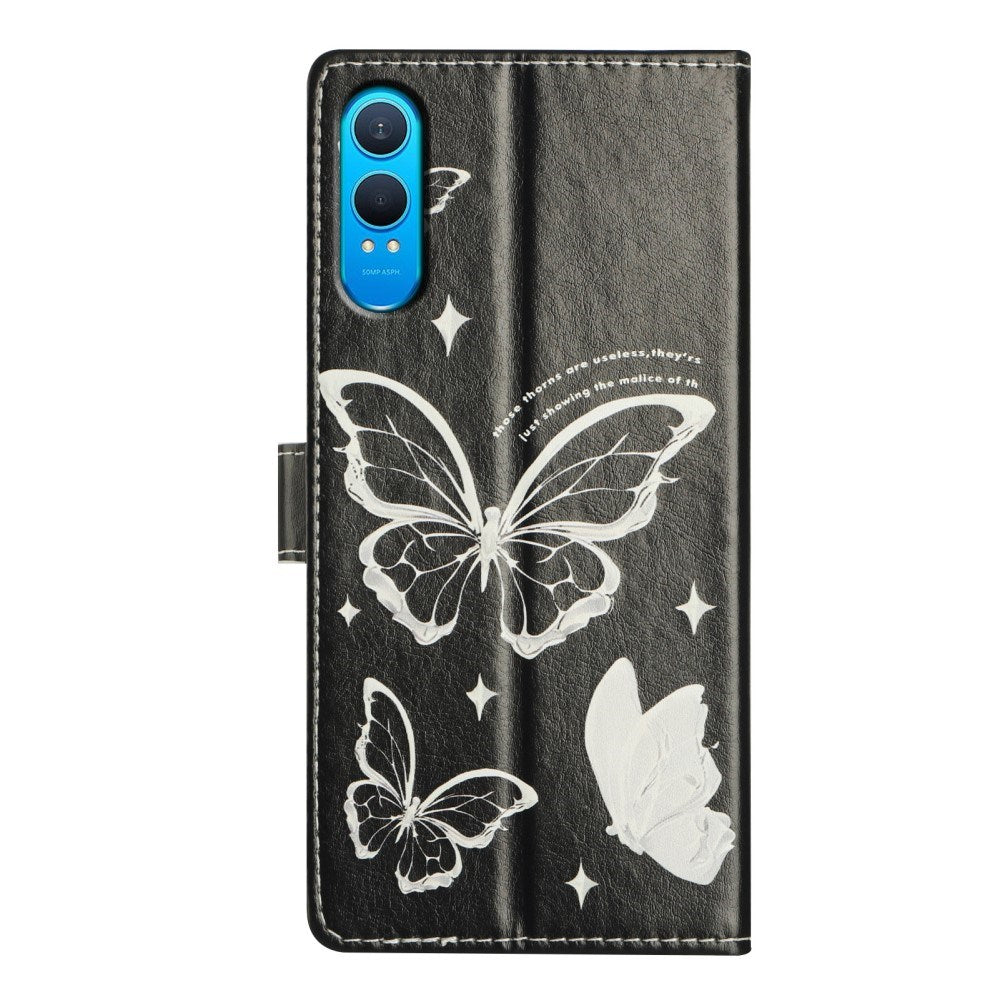 EIDERWOOD OnePlus Nord CE4 Lite (5G) Faux Leather Case with Wallet and Strap - Butterfly