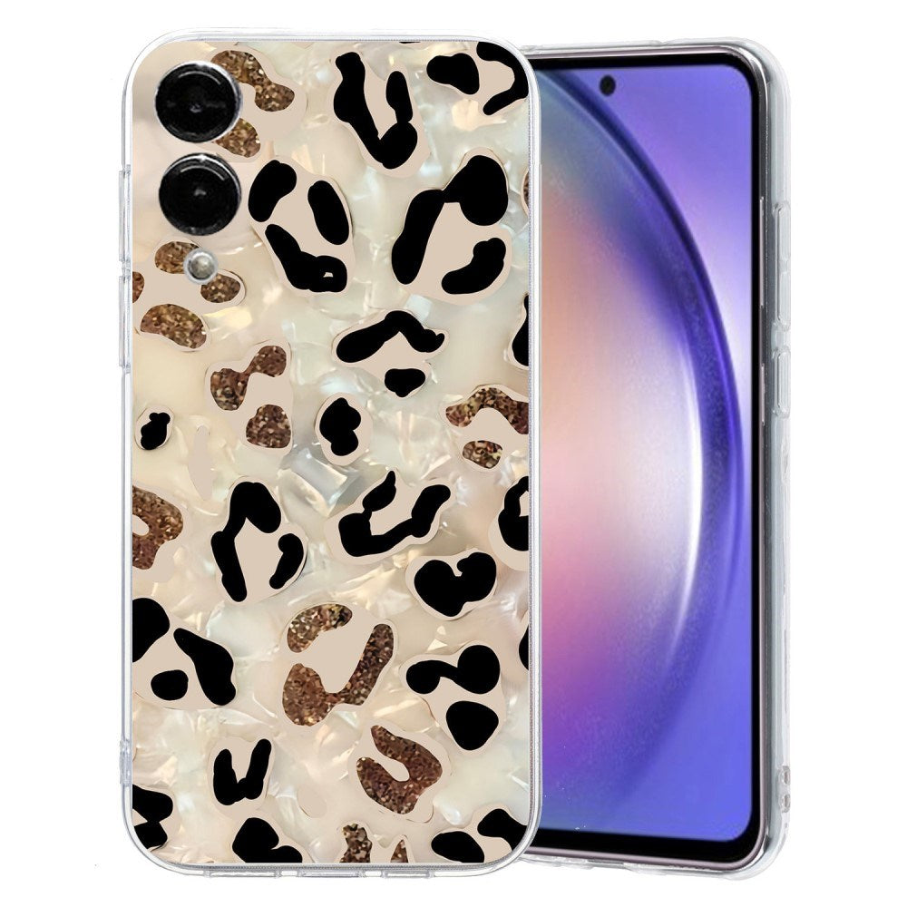EIDERWOOD Samsung Galaxy S25 Edge Flexible Plastic Case with Motif - Transparent / Leopard