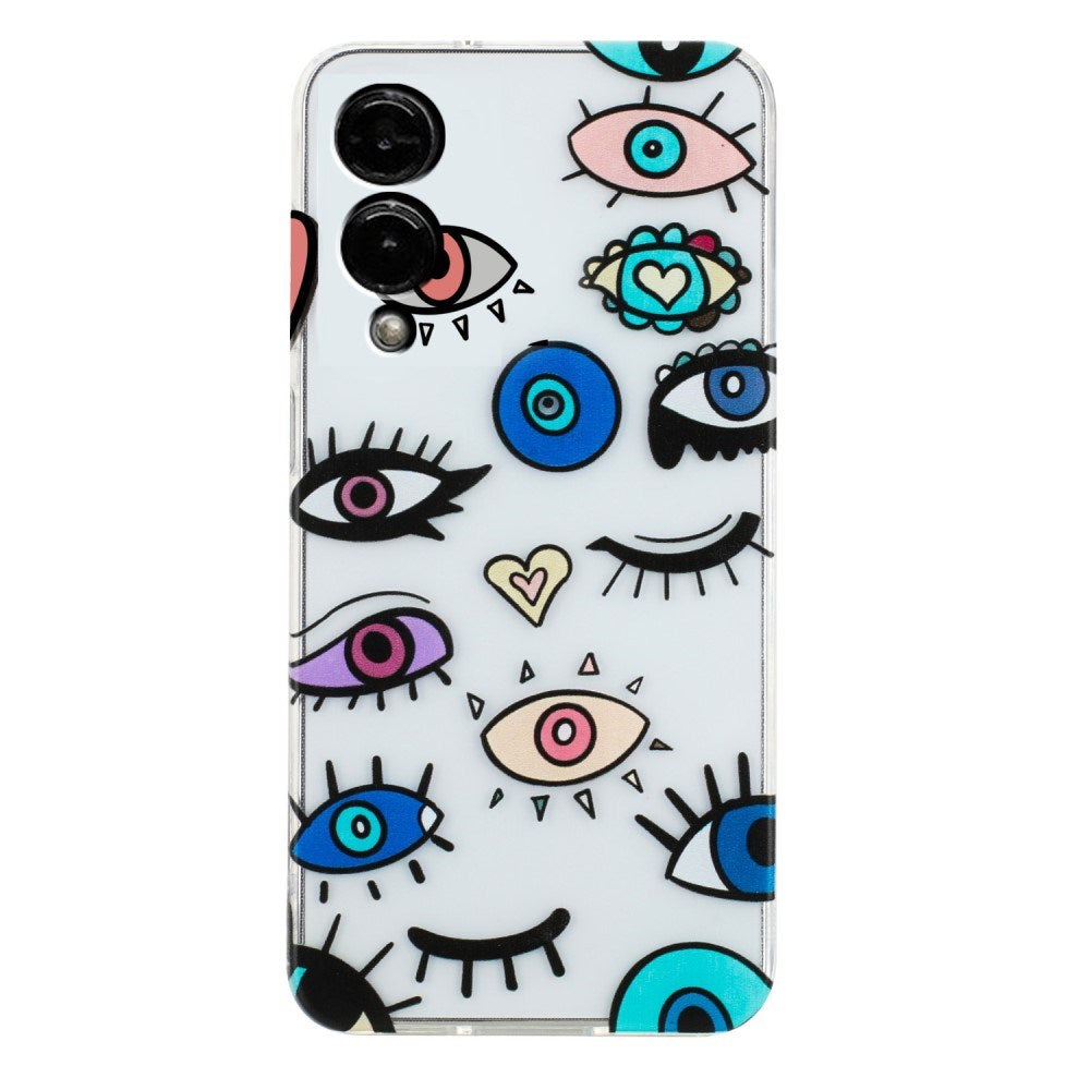EIDERWOOD Samsung Galaxy S25 Edge Flexible Plastic Case with Motif - Transparent / Eyes