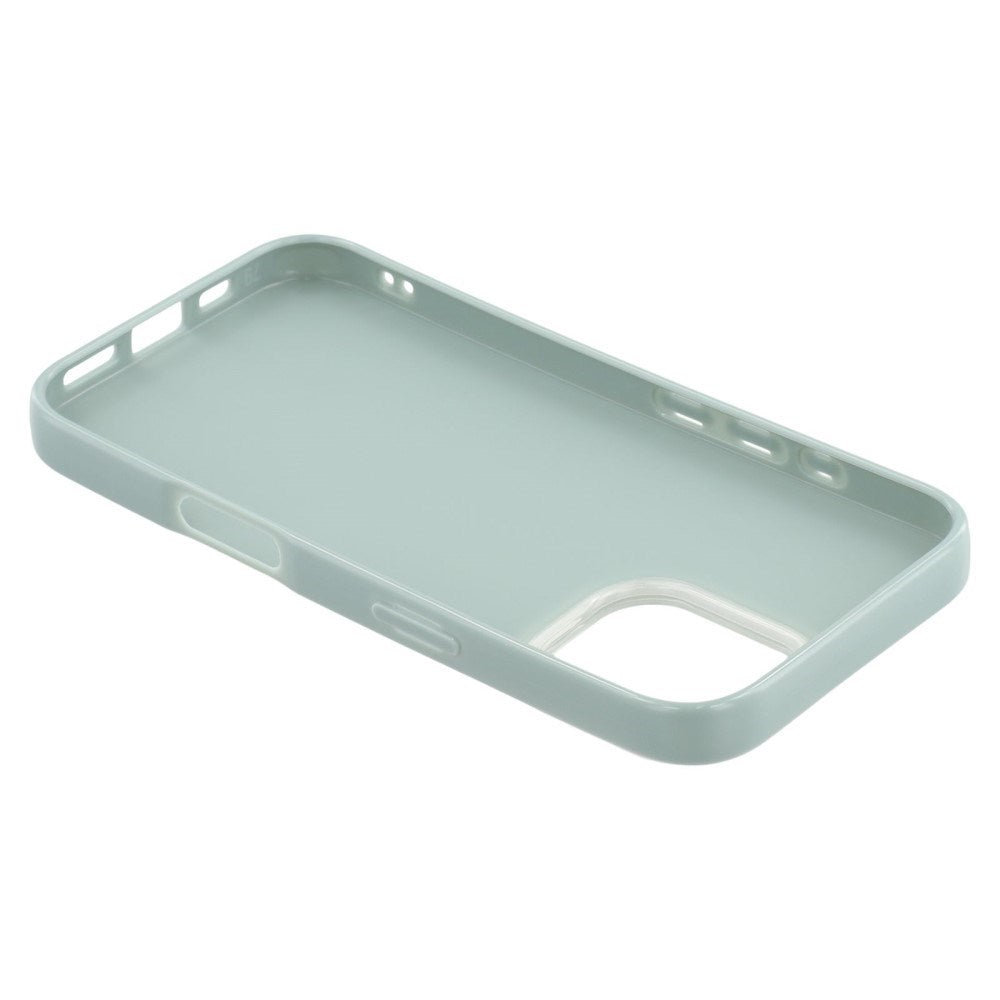 EIDERWOOD IPhone 16 Flexible Plastic Case with Glitter - Light Green