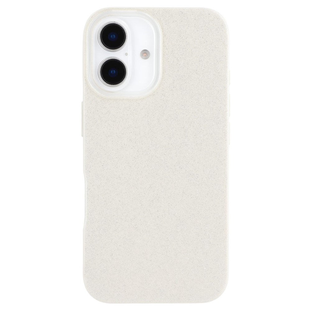 EIDERWOOD IPhone 16 Flexible Plastic Case with Glitter - White