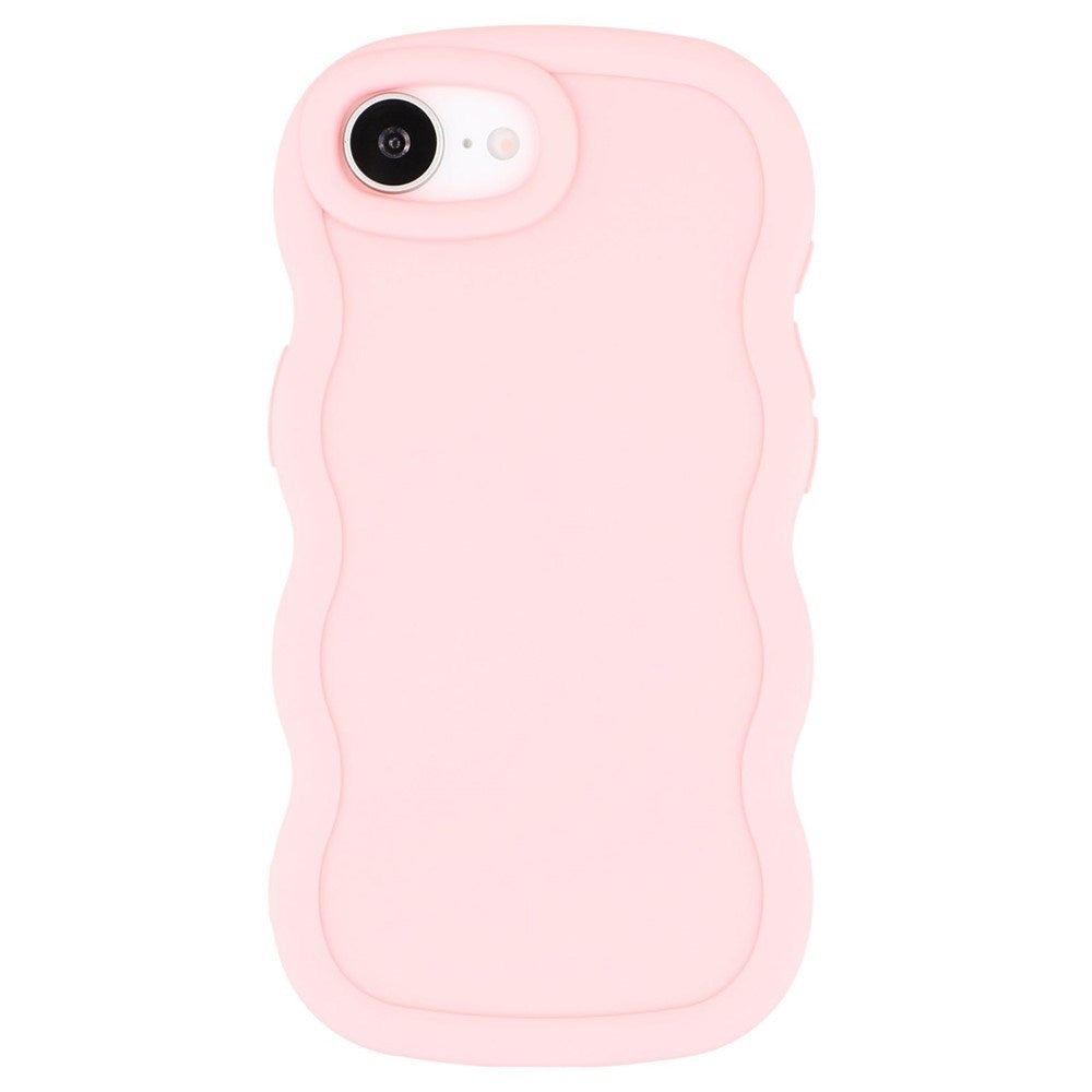 iPhone 16e EIDERWOOD Flexible Plastic Wavy Case - Light Pink