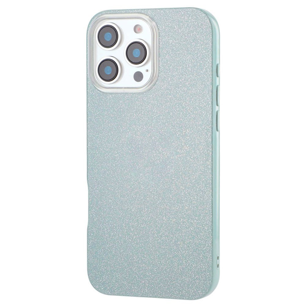 EIDERWOOD IPhone 16 Pro Flexible Plastic Case with Glitter - Light Green