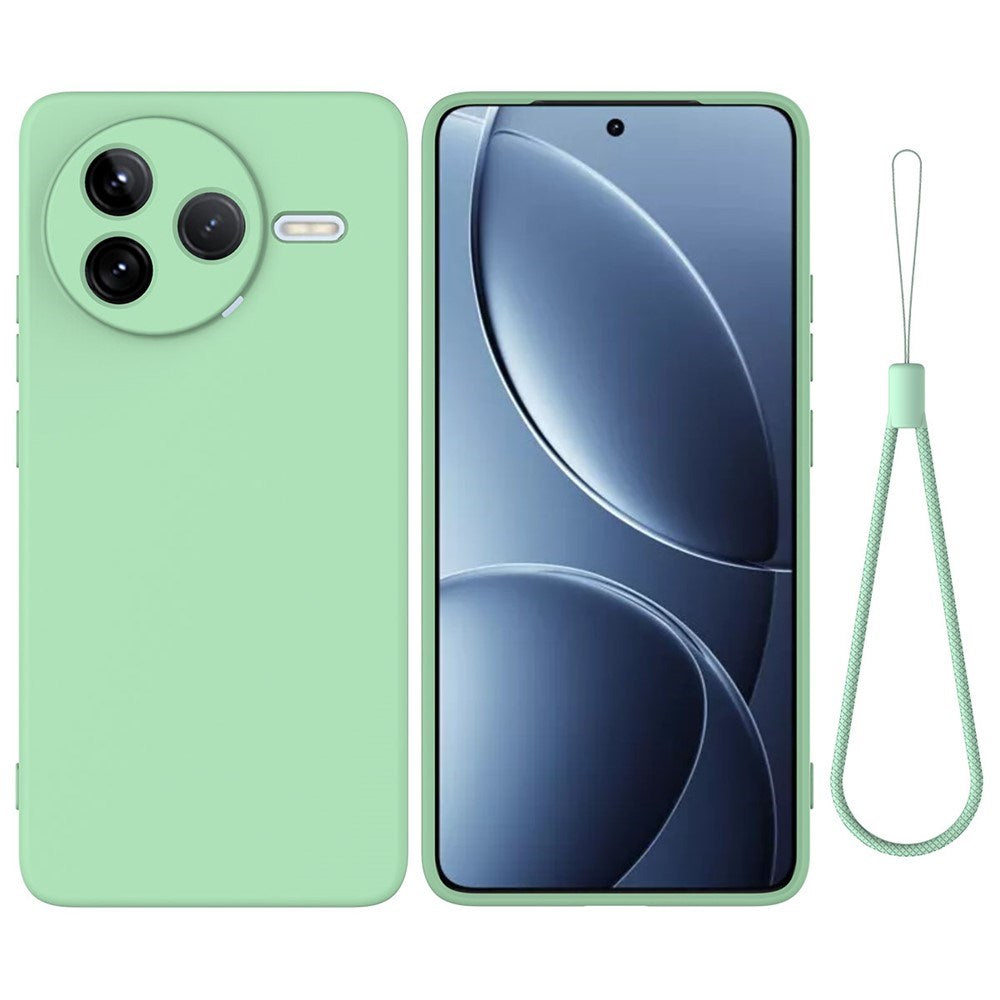Xiaomi Poco F7 Pro EIDERWOOD Silicone Case with Strap - Green