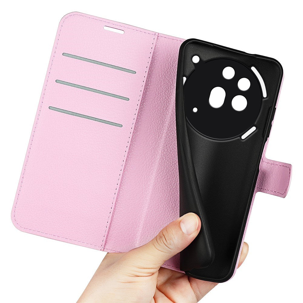 EIDERWOOD Nothing Phone (3a) Pro Faux Leather Flip Case with Cardholder & Stand Function - Pink
