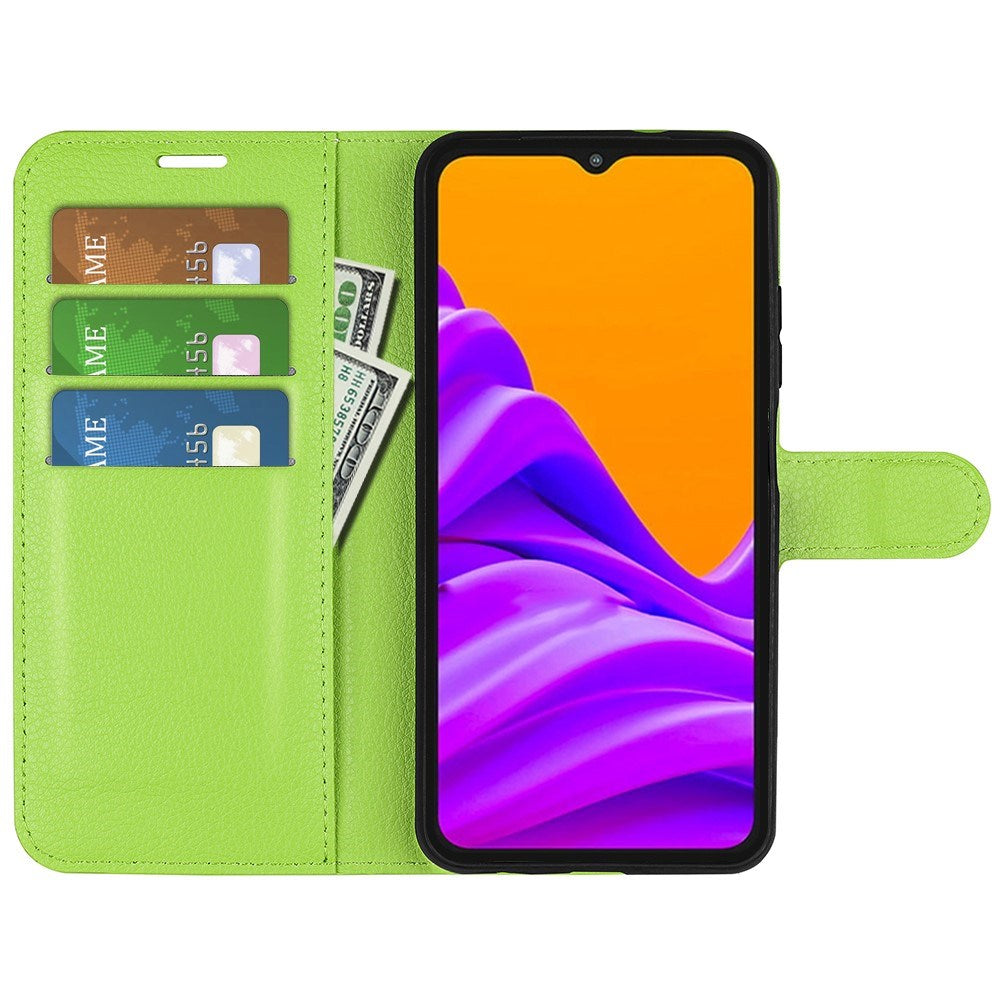 EIDERWOOD Samsung Galaxy Xcover 7 Pro Faux Leather Flip Case with Cardholder & Stand Function - Green