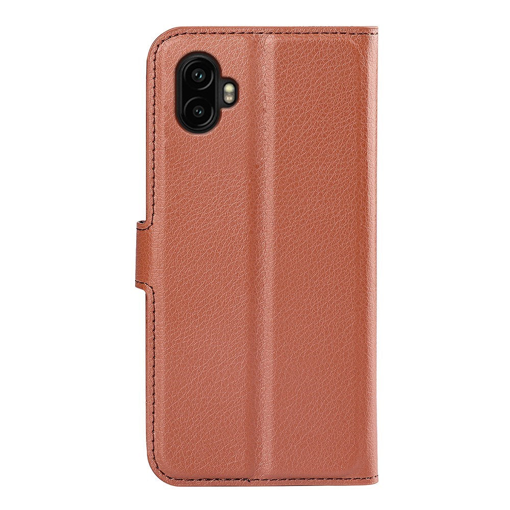 EIDERWOOD Samsung Galaxy Xcover 7 Pro Faux Leather Flip Case with Cardholder & Stand Function - Brown