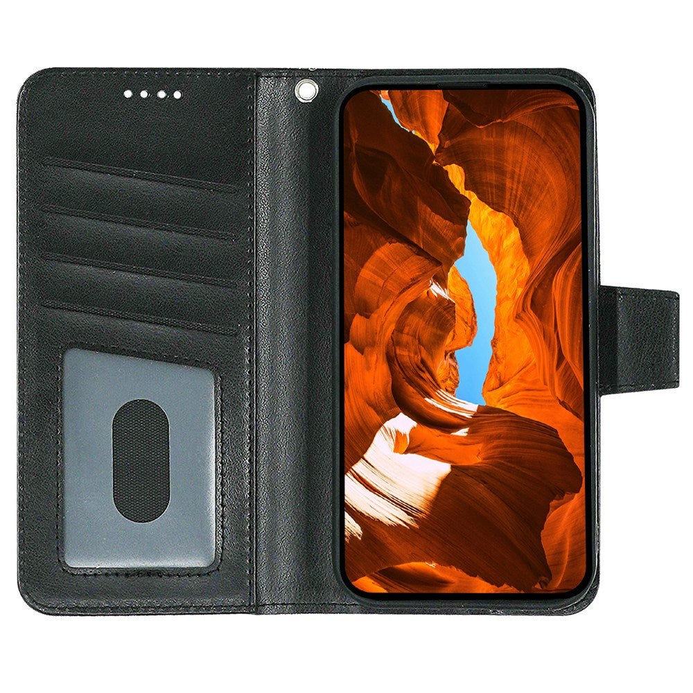 EIDERWOOD Xiaomi 15 Ultra Imitated Leather Flip Case - Black