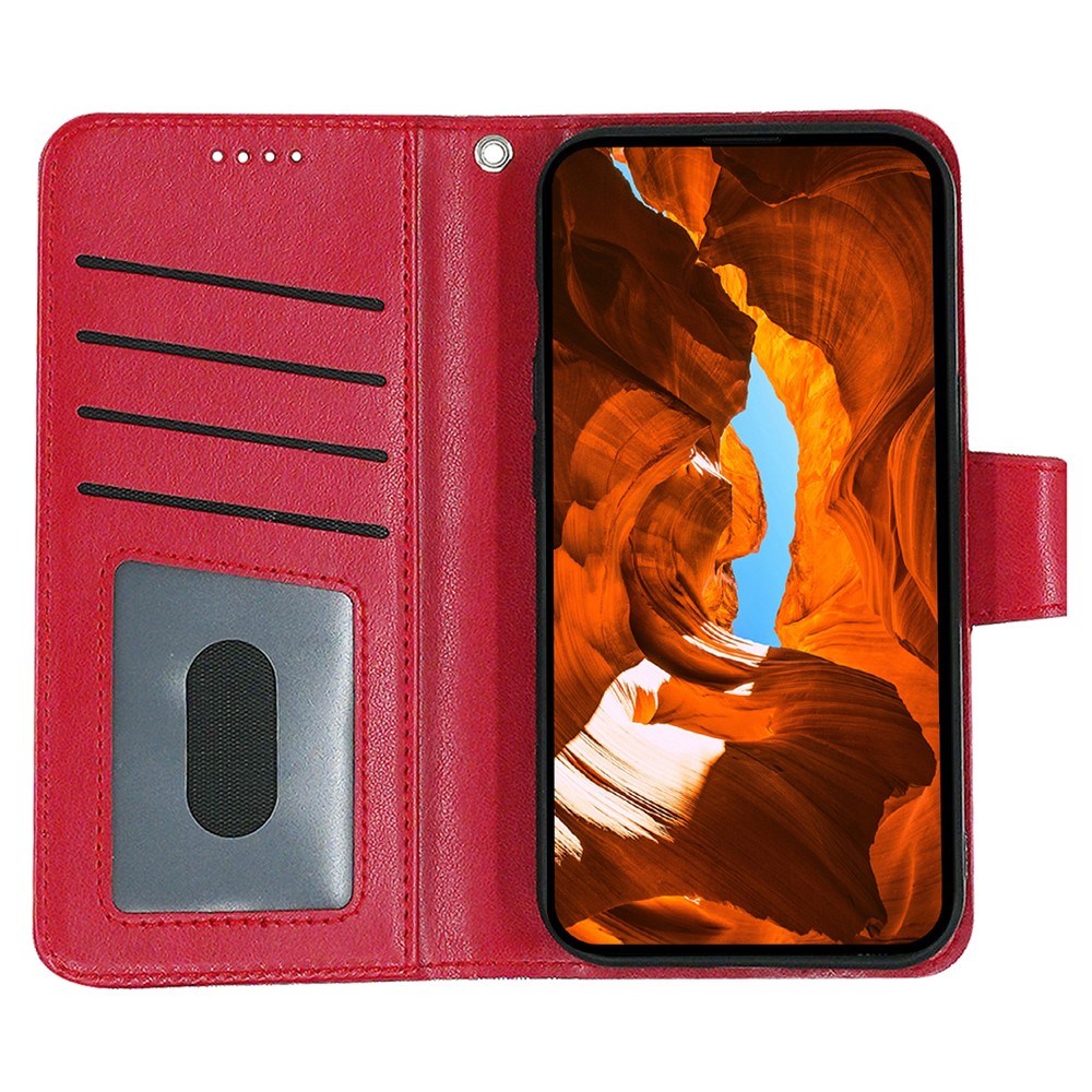 EIDERWOOD Xiaomi 15 Ultra Imitated Leather Flip Case - Red