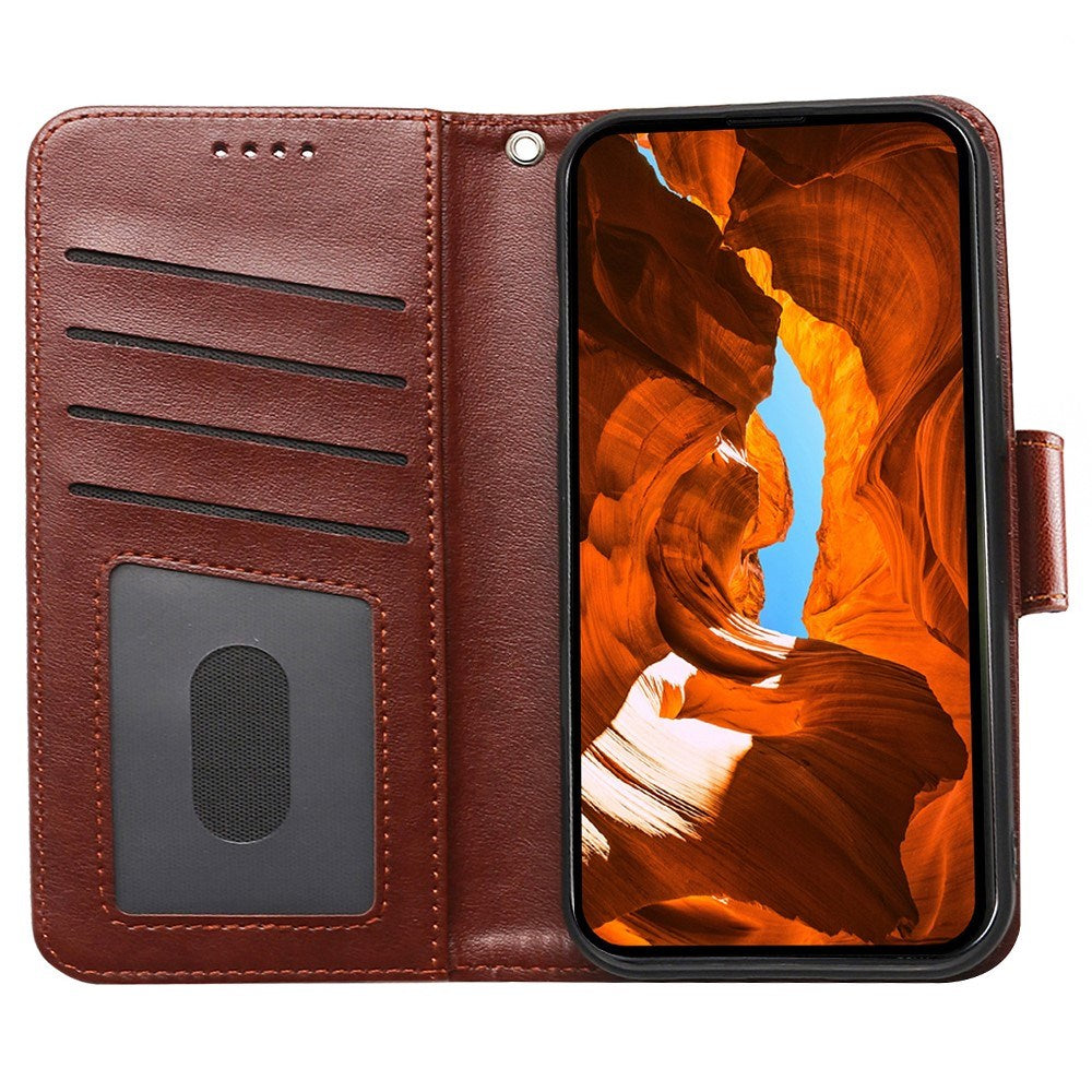 EIDERWOOD Xiaomi 15 Ultra Imitated Leather Flip Case - Brown