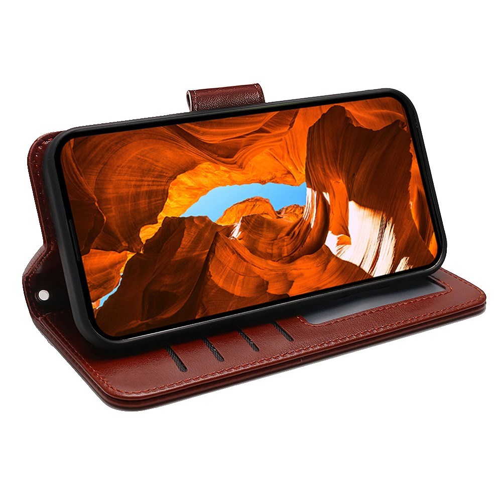 EIDERWOOD Xiaomi 15 Ultra Imitated Leather Flip Case - Brown