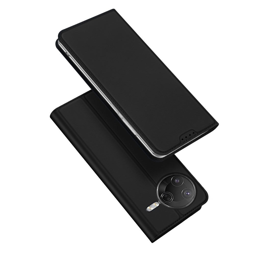 Xiaomi Poco F7 Pro EIDERWOOD Faux Leather Flip Case with Card Holder & Stand Function – Black